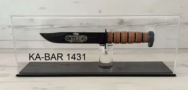 All Acrylic Dome Covered Presentation Knife Display Case Designed for KA-BAR and EK Commando Knives 1431-AB - Image 5