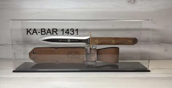 All Acrylic Dome Covered Presentation Knife Display Case Designed for KA-BAR and EK Commando Knives 1431-AB - Image 4