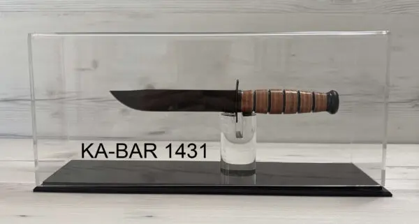 All Acrylic Dome Covered Presentation Knife Display Case Designed for "3/4 Size" KA-BAR Knives 1431-SAB - Image 3